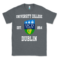 Charcoal Heather university college dublin Classic Tee - linhVisuals