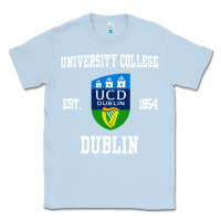 Dusty Blue university college dublin Classic Tee - linhVisuals