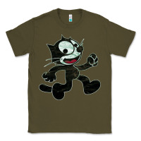 Army Green felix Classic Tee - linhVisuals