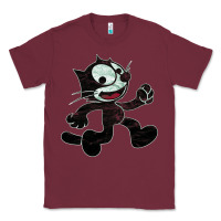 Burgundy felix Classic Tee - linhVisuals
