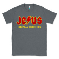 Charcoal Heather jesus rocks highway to heaven Classic Tee - linhVisuals