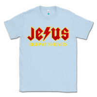 Dusty Blue jesus rocks highway to heaven Classic Tee - linhVisuals