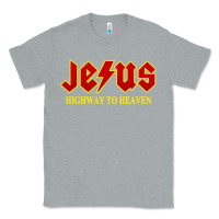 Heather Grey jesus rocks highway to heaven Classic Tee - linhVisuals
