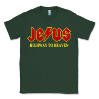Sports Green jesus rocks highway to heaven Classic Tee - linhVisuals