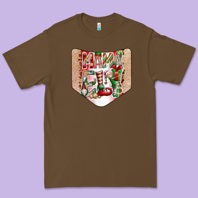 Christmas Pocket Premium Tee Designed By Cowhidedigitalart