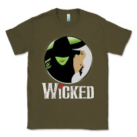 Army Green vintage musical wicked Classic Tee - linhVisuals