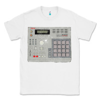 White akai mpc2000 Classic Tee - linhVisuals