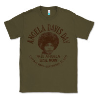 Army Green angela davis day 70s black rights Classic Tee - linhVisuals