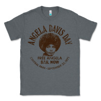 Charcoal Heather angela davis day 70s black rights Classic Tee - linhVisuals