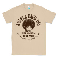 Mushroom angela davis day 70s black rights Classic Tee - linhVisuals