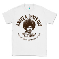 White angela davis day 70s black rights Classic Tee - linhVisuals