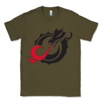 Army Green MSUM Dragons, Gear Classic Tee - linhVisuals