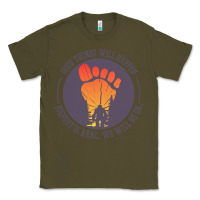 Army Green bigfoot t  shirt bigfoot lives design t  shirt Classic Tee - linhVisuals