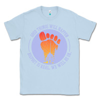 Dusty Blue bigfoot t  shirt bigfoot lives design t  shirt Classic Tee - linhVisuals