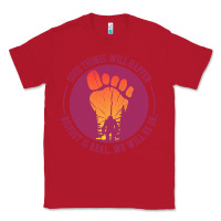 Red bigfoot t  shirt bigfoot lives design t  shirt Classic Tee - linhVisuals