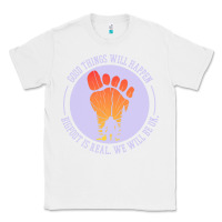 White bigfoot t  shirt bigfoot lives design t  shirt Classic Tee - linhVisuals