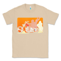 Mushroom bigfoot t  shirt bigfoot riding motorcycle for biker sasquatch chick t Classic Tee - linhVisuals