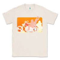 Natural bigfoot t  shirt bigfoot riding motorcycle for biker sasquatch chick t Classic Tee - linhVisuals