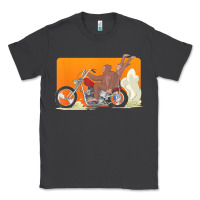Smoke bigfoot t  shirt bigfoot riding motorcycle for biker sasquatch chick t Classic Tee - linhVisuals