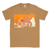 Toasted Coconut bigfoot t  shirt bigfoot riding motorcycle for biker sasquatch chick t Classic Tee - linhVisuals