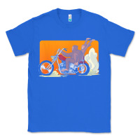 True Royal bigfoot t  shirt bigfoot riding motorcycle for biker sasquatch chick t Classic Tee - linhVisuals