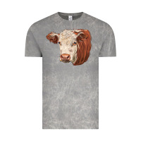 Cloud Rock hereford cow face Vintage Tee - LillyAllenDesigns