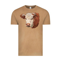 Vintage Camel hereford cow face Vintage Tee - LillyAllenDesigns