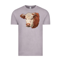 Vintage Zinc hereford cow face Vintage Tee - LillyAllenDesigns