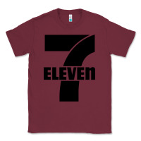 Burgundy 7 elevenn Classic Tee - linhVisuals