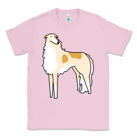 Bubblegum Pink borzoi Classic Tee - linhVisuals
