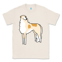 Natural borzoi Classic Tee - linhVisuals