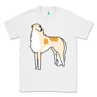 White borzoi Classic Tee - linhVisuals