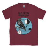 Burgundy old crow medicine show Classic Tee - linhVisuals