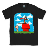 Black Calvin Hobbes Classic Tee - linhVisuals