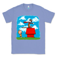 Colony Blue Calvin Hobbes Classic Tee - linhVisuals