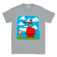 Heather Grey Calvin Hobbes Classic Tee - linhVisuals