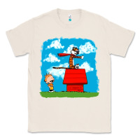 Natural Calvin Hobbes Classic Tee - linhVisuals