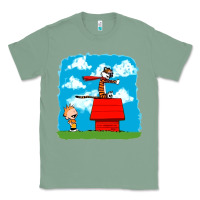 Sage Calvin Hobbes Classic Tee - linhVisuals