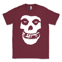 Burgundy mens skull Classic Tee - linhVisuals