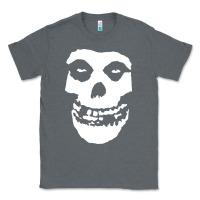Charcoal Heather mens skull Classic Tee - linhVisuals