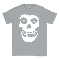 Heather Grey mens skull Classic Tee - linhVisuals