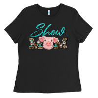 Black show mom pig Ladies Tee - Artiststas