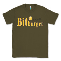 Army Green #bitburger Classic Tee - linhVisuals