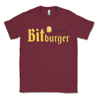 Burgundy #bitburger Classic Tee - linhVisuals