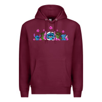 Burgundy stitches Premium Hoodie - AdoDesignShop