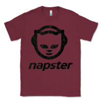 Burgundy napster    napster Classic Tee - linhVisuals