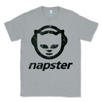 Heather Grey napster    napster Classic Tee - linhVisuals