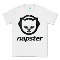 White napster    napster Classic Tee - linhVisuals