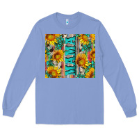 Colony Blue mama wıth sunflowers and gemstone Long Sleeve Tee - Artiststas