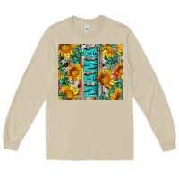 Mushroom mama wıth sunflowers and gemstone Long Sleeve Tee - Artiststas